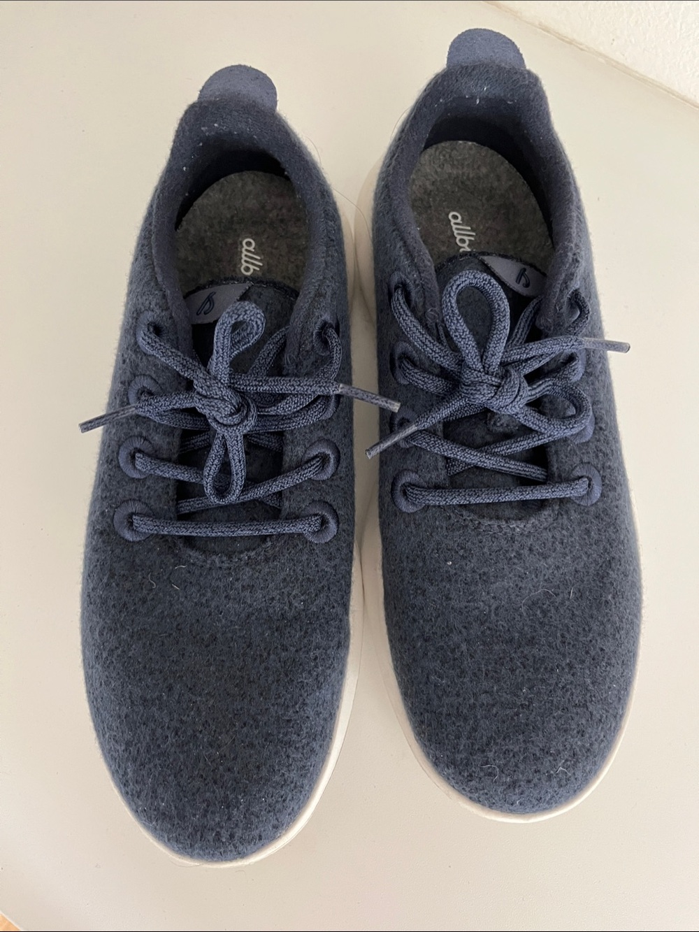 allbirds Women’s Blue Wool Lace-Up Sneakers